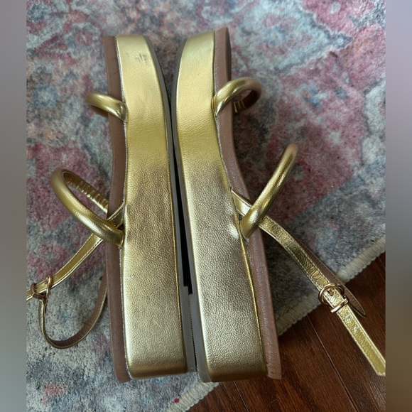 Chinese Laundry Skippy Platform Slingback Sandal gold size 9 - Picture 6 of 8